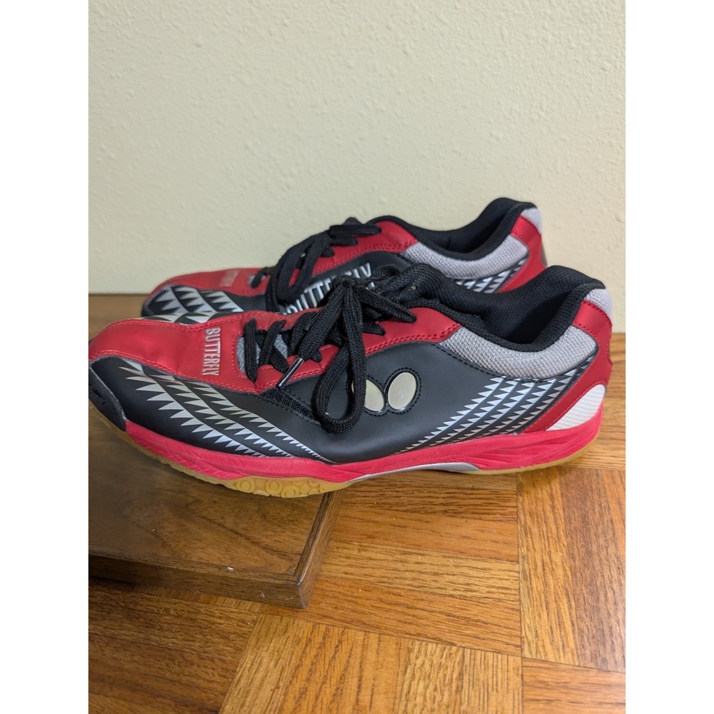 Butterfly Lezoline GIGU Table Tennis Shoes Unisex Shoe Black Red Size US 10.5 Jp - Picture 5 of 8